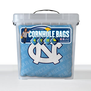 North Carolina Tar Heels Cornhole Bags  4 Pack - Light Blue