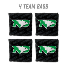 North Dakota Fighting Hawks Cornhole Bags 4 Pack - Black