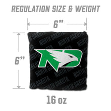 North Dakota Fighting Hawks Cornhole Bags 4 Pack - Black