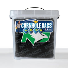 North Dakota Fighting Hawks Cornhole Bags 4 Pack - Black
