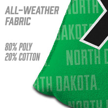 North Dakota Fighting Hawks Cornhole Bags  4 Pack - Green