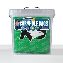 North Dakota Fighting Hawks Cornhole Bags  4 Pack - Green