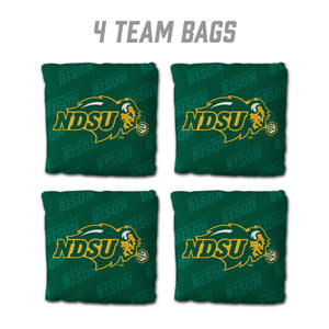 North Dakota State Bison Cornhole Bags  4 Pack - Green