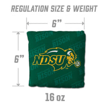North Dakota State Bison Cornhole Bags  4 Pack - Green