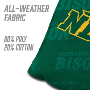 North Dakota State Bison Cornhole Bags  4 Pack - Green