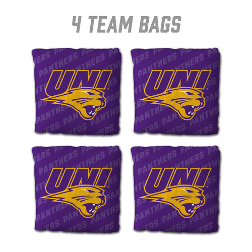 Northern Iowa Panthers Cornhole Bags  4 Pack - Purple