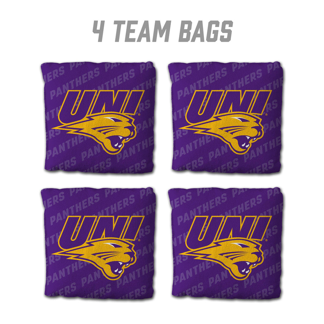 Northern Iowa Panthers Cornhole Bags  4 Pack - Purple