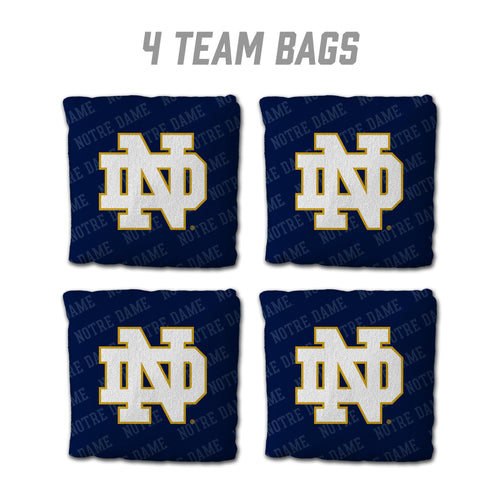 Notre Dame Fighting Irish Cornhole Bags  4 Pack - Blue