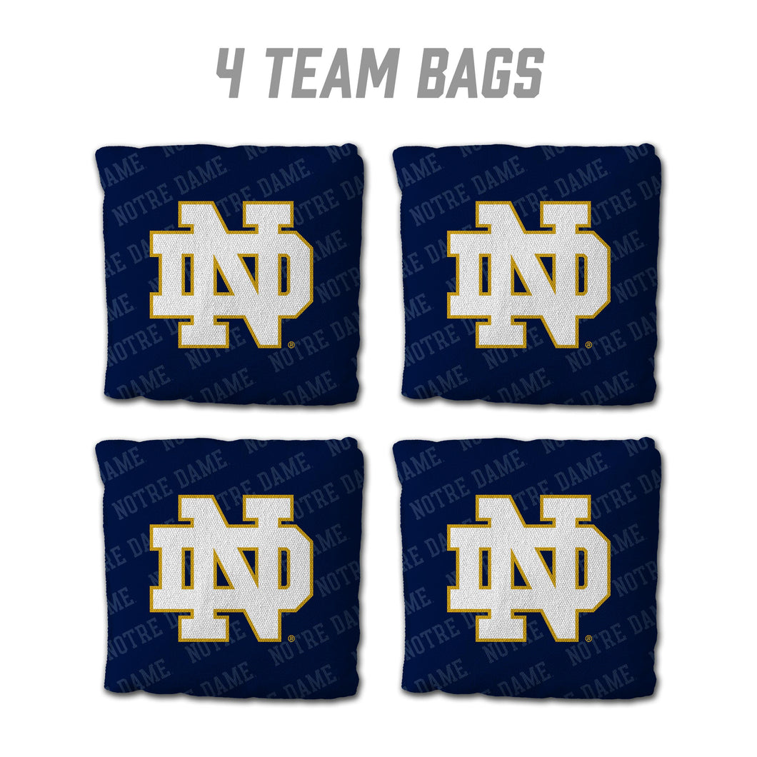 Notre Dame Fighting Irish Cornhole Bags  4 Pack - Blue