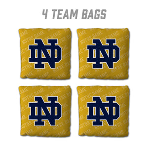 Notre Dame Fighting Irish Cornhole Bags 4 Pack - Gold