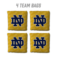 Notre Dame Fighting Irish Cornhole Bags 4 Pack - Gold