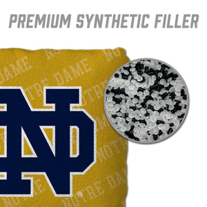 Notre Dame Fighting Irish Cornhole Bags 4 Pack - Gold