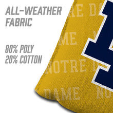 Notre Dame Fighting Irish Cornhole Bags 4 Pack - Gold