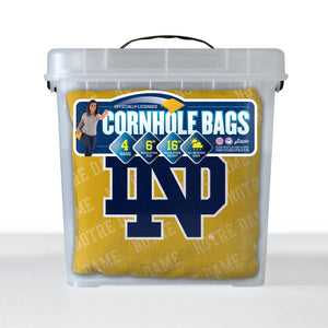 Notre Dame Fighting Irish Cornhole Bags 4 Pack - Gold