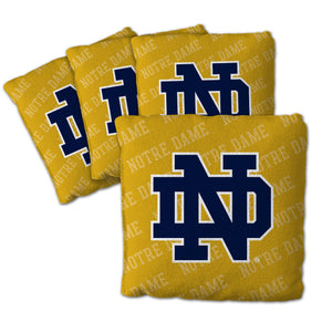 Notre Dame Fighting Irish Cornhole Bags 4 Pack - Gold