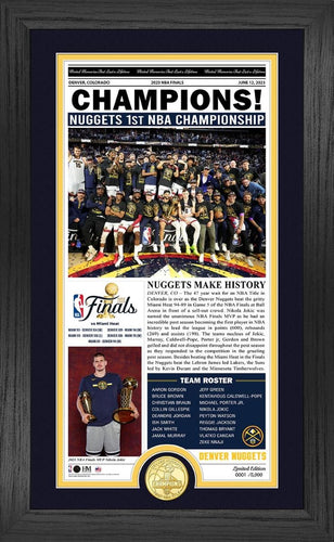 2023 NBA Champions Front Page Cover Photo Mint