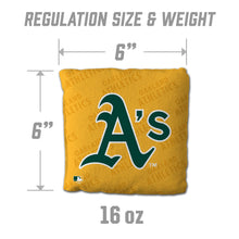 Oakland Athletics Cornhole Bags - 4 Pack - Yellow