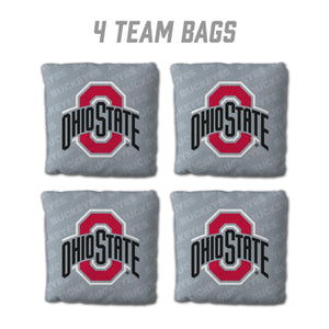 Ohio State Buckeyes Cornhole Bags 4 Pack - Gray