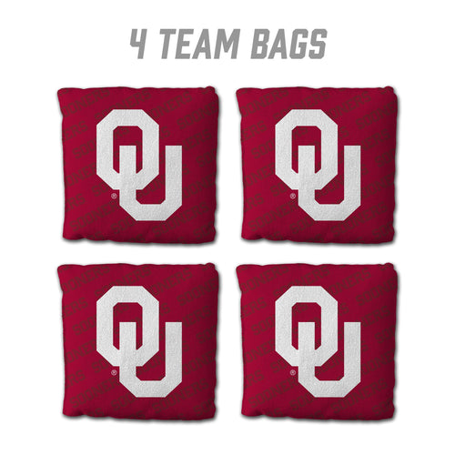 Oklahoma Sooners Cornhole Bags 4 Pack - Red