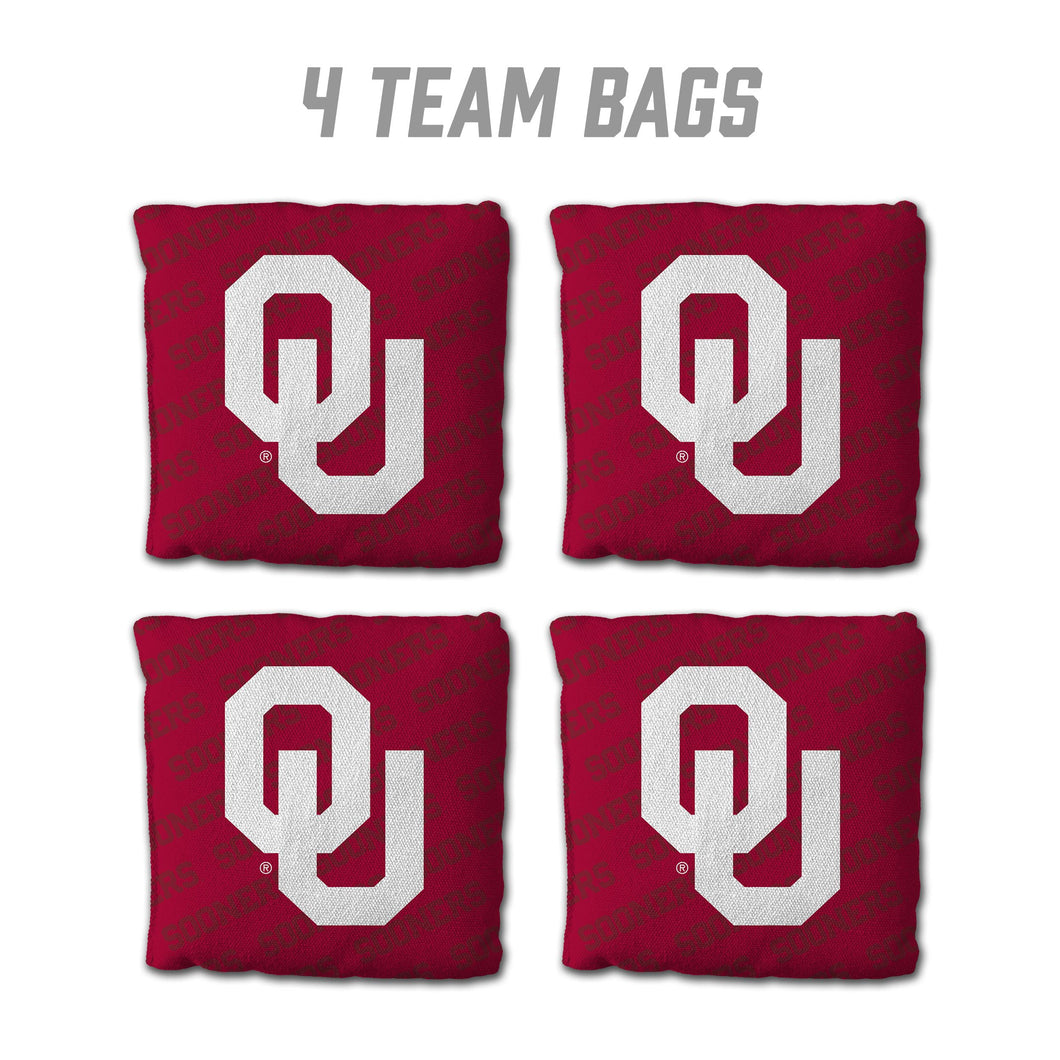 Oklahoma Sooners Cornhole Bags 4 Pack - Red