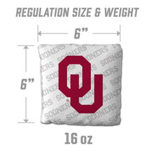 Oklahoma Sooners Cornhole Bags 4 Pack - White