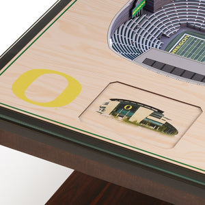 Oregon Ducks 25-Layer StadiumViews Lighted End Table - Autzen Stadium