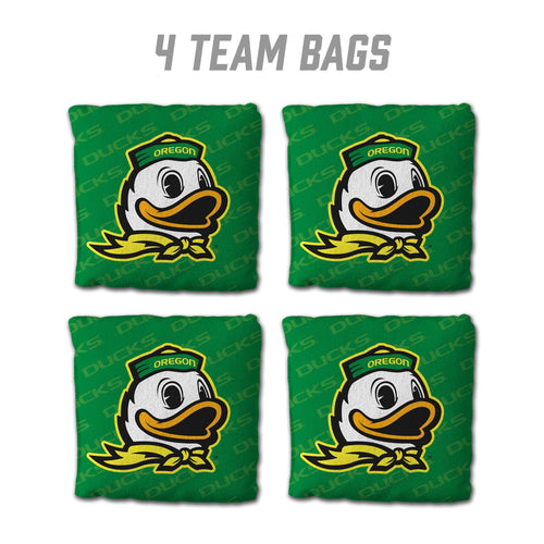 Oregon Ducks Cornhole Bags 4 Pack - Green