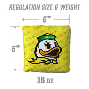 Oregon Ducks Cornhole Bags 4 Pack - Yellow