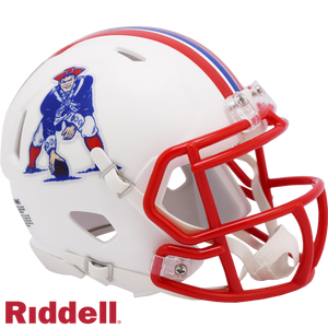 New England Patriots 1990-92 Throwback Speed Mini Helmet