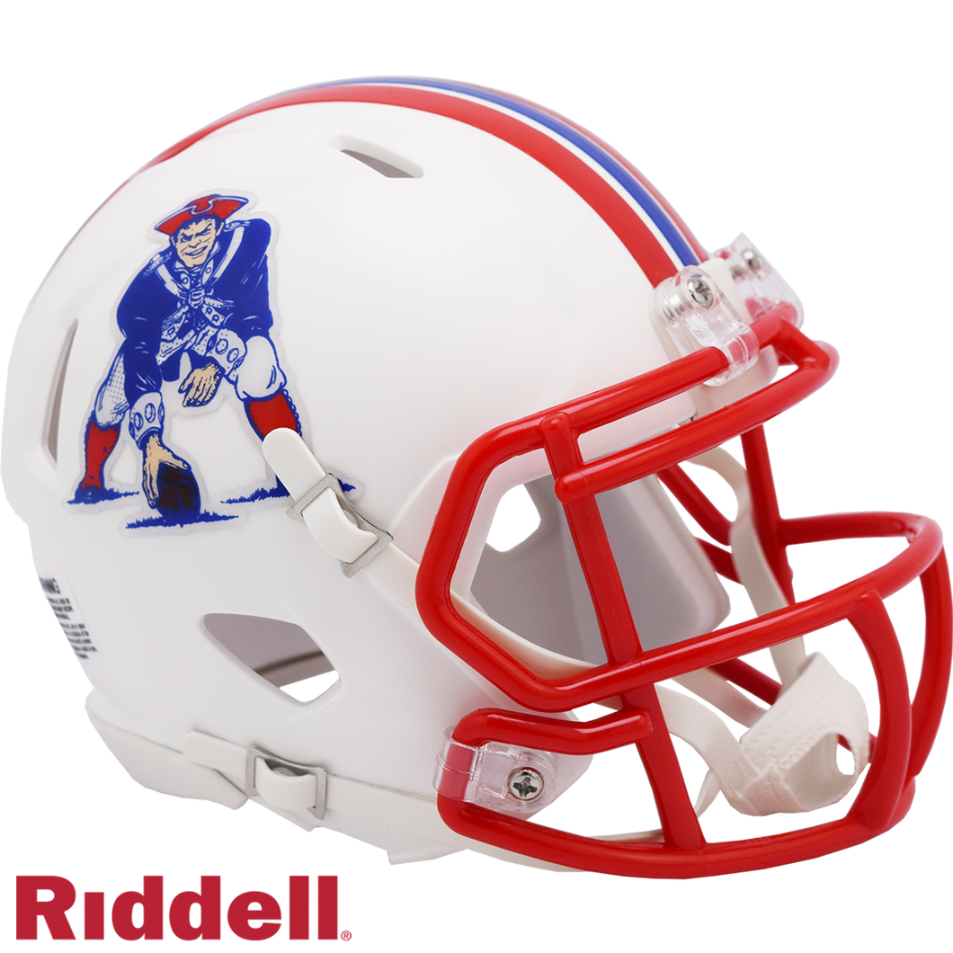 New England Patriots 1990-92 Throwback Speed Mini Helmet