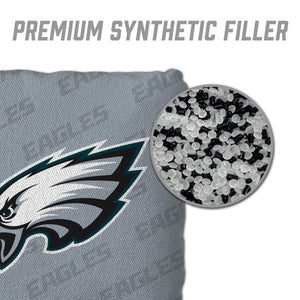 Philadelphia Eagles Cornhole Bags 4 Pack - Gray