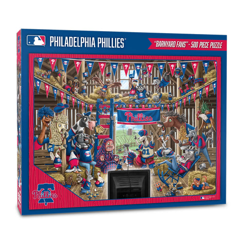 Philadelphia Phillies Barnyard Fans 500 Piece Puzzle