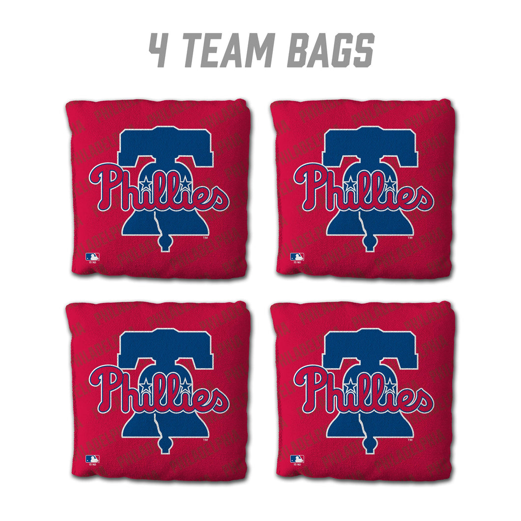 Philadelphia Phillies CornholeBags - 4 Pack - Red