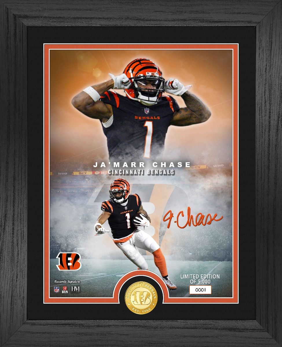 Ja'Marr Chase Cincinnati Bengals Legends Bronze Coin Photo Mint