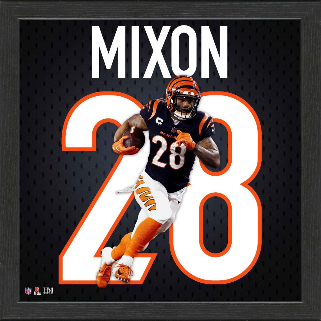 Joe Mixon Cincinnati Bengals Impact Jersey Frame