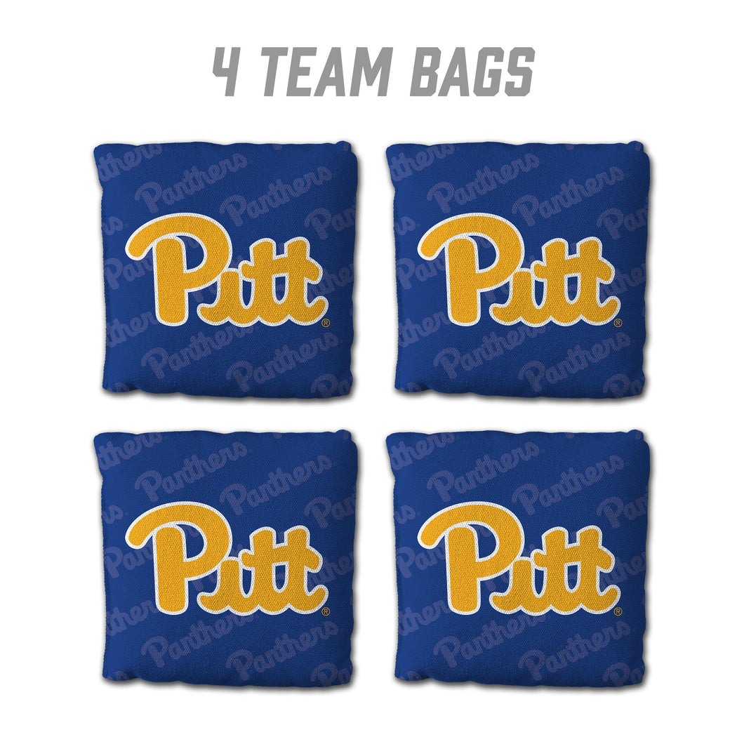 Pittsburgh Panthers Cornhole Bags 4 Pack - Blue