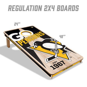 Pittsburgh Penguins 2'x4' Cornhole Game with Bags