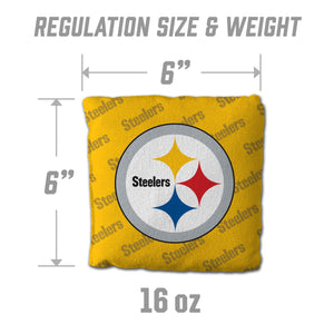 Pittsburgh Steelers Cornhole Bags 4 Pack - Yellow