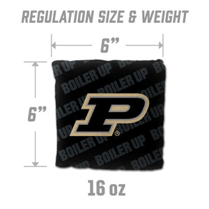 Purdue Boilermakers Cornhole Bags 4 Pack - Black