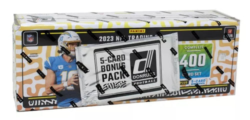 2023 Panini Donruss Factory Set Football Hobby with 5-Card Bonus Pack