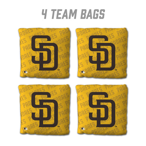 San Diego Padres Cornhole Bags - 4 Pack - Yellow