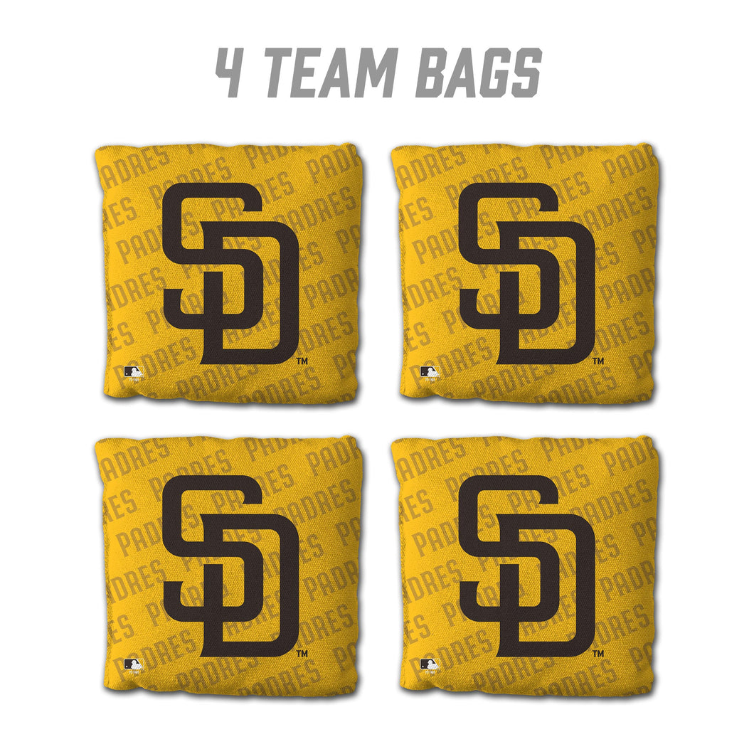 San Diego Padres Cornhole Bags - 4 Pack - Yellow