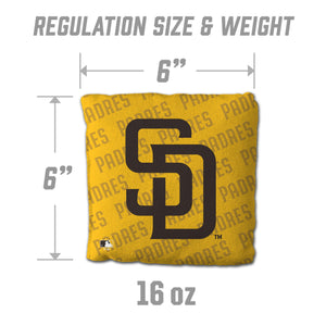 San Diego Padres Cornhole Bags - 4 Pack - Yellow