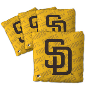 San Diego Padres Cornhole Bags - 4 Pack - Yellow