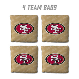San Francisco 49ers Cornhole Bags 4 Pack - Gold