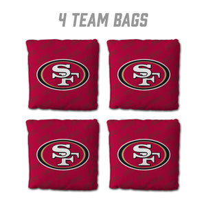San Francisco 49ers Cornhole Bags 4 Pack - Gold