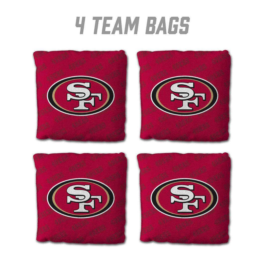 San Francisco 49ers Cornhole Bags 4 Pack - Gold