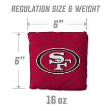 San Francisco 49ers Cornhole Bags 4 Pack - Gold