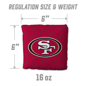 San Francisco 49ers Cornhole Bags 4 Pack - Gold