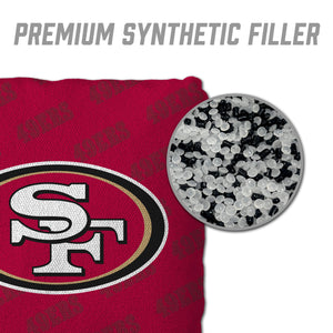 San Francisco 49ers Cornhole Bags 4 Pack - Gold